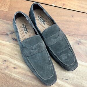 Men's Suede Loafers - Gray